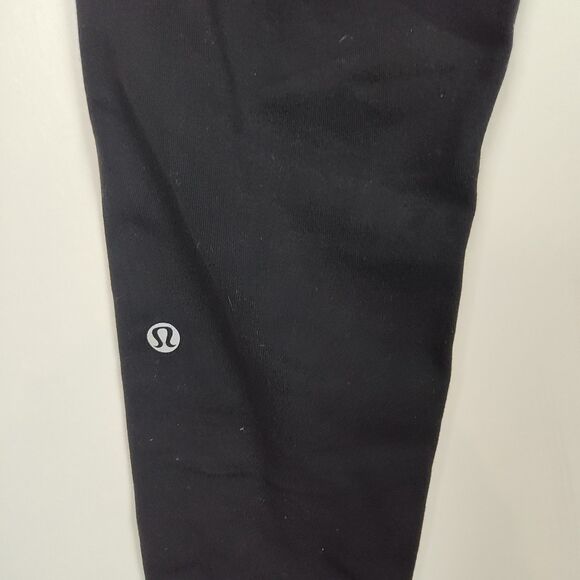 Lululemon Skinny Athletic Leggings Women's Size 6 Black w/ Colorful Waistband - Picture 7 of 10